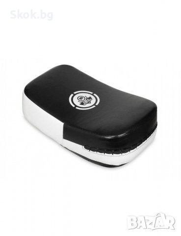 Боксова лапа (щит) от естествена кожа DBX Bushido KS-3 - черно/бяла - 41х21 см, снимка 5 - Бокс - 37972093