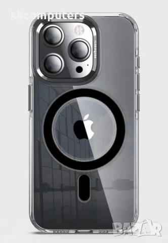 Калъф PVC Wlons Anti-Yellowing MagSafe / Черен-прозрачен / за iPhone 16 Plus 6.7 Баркод : 3130996
