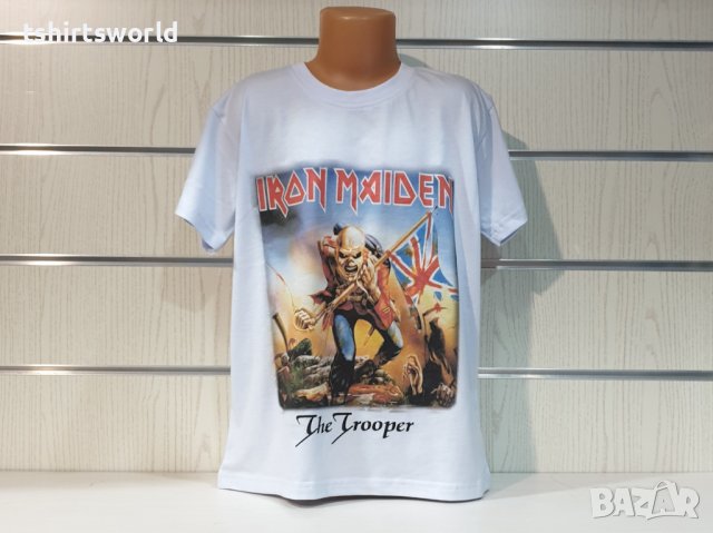 Нова детска тениска на музикалната група Iron Maiden - The Trooper, снимка 5 - Детски тениски и потници - 37176890