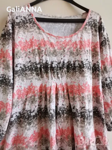СТРАХОТНА ТУНИКА ЕФЕКТЕН ДЕСЕН 3XL-4XL, снимка 2 - Туники - 50428573