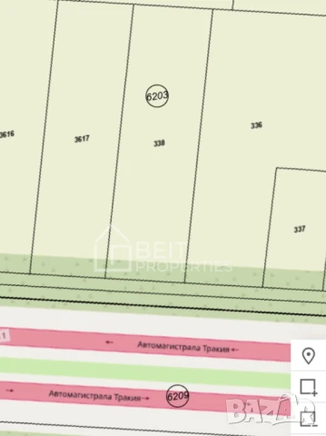 Парцел с лице на АМ ТРАКИЯ
