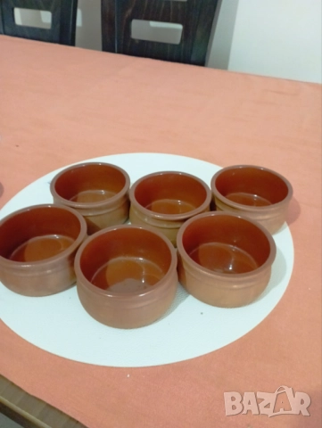 Сервиз от 6 бр. глинени купички, снимка 2 - Сервизи - 52336544