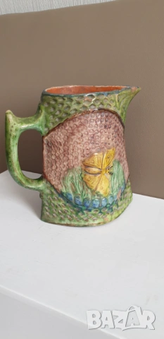 Стара керамична кана, снимка 6 - Антикварни и старинни предмети - 54313860