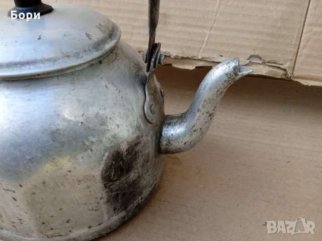 Стар български алуминиев чайник БДС, снимка 5 - Аксесоари за кухня - 35483340