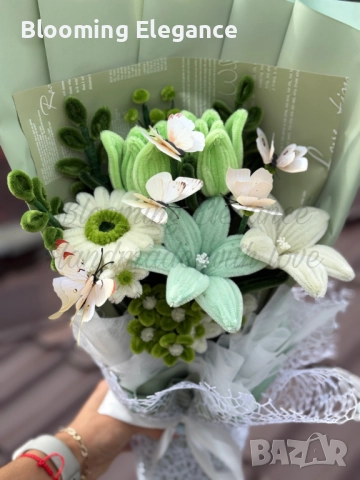Вечен букет „Нежна свежест“, снимка 2 - Декорация за дома - 51865450