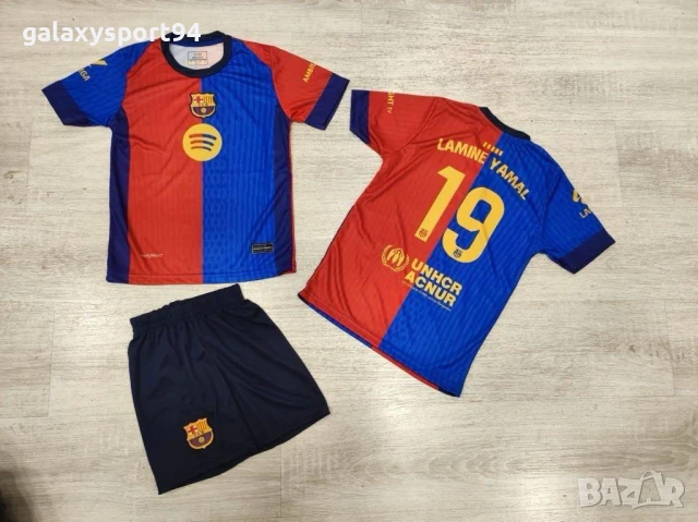 Ламин Ямал  детски екипи в 6 цвята титулярни и резервни Барселона ново, снимка 5 - Футбол - 51226761
