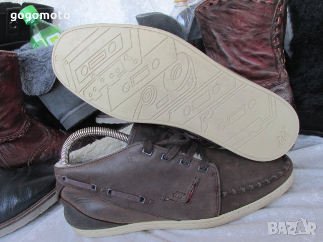зимни мокасини BOXFRESH®,N- 39 - 40, естествена кожа + топла подплата,зимни полу боти,GOGOMOTO.BAZAR, снимка 7 - Мъжки боти - 35638513