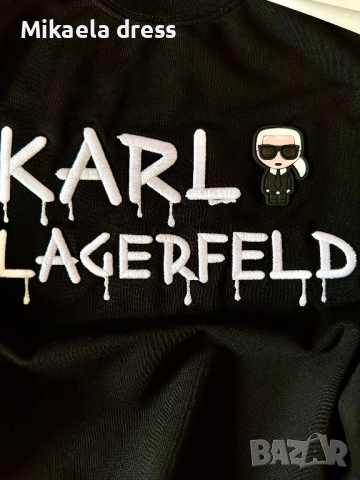 Разкошен ежедневен суичър Karl Lagerfeld, снимка 4 - Суичъри - 51939858