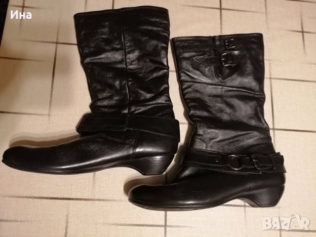 Боти / ботуши ест.кожа като нови, снимка 2 - Дамски боти - 39565312