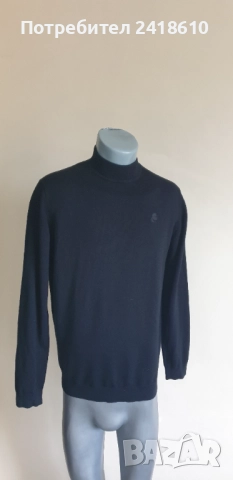 Karl Lagerfeld Merino / Wool / Mens Size M ОРИГИНАЛ! Мъжки Пуловер Поло!, снимка 11 - Пуловери - 52294182