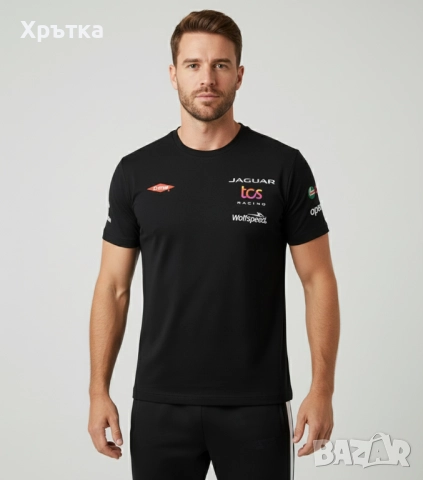 Jaguar Team Racing - Оригинална мъжка тениска размер M, снимка 2 - Тениски - 49463112