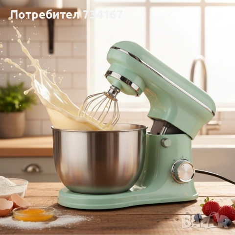 5L стационарен Планетарен миксер , снимка 4 - Миксери - 51886871