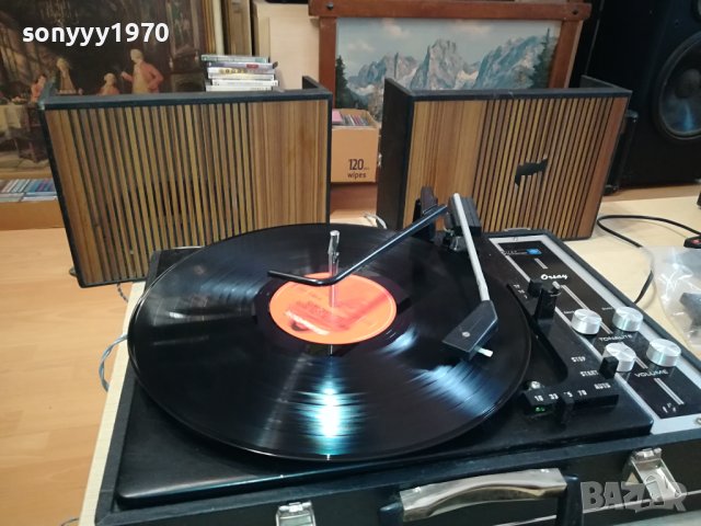 ORSAY-ГРАМОФОН С КОЛОНИ-КУФАР ОТ ФРАНЦИЯ 0311230841, снимка 4 - Грамофони - 42832433