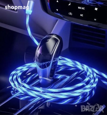 Кабел за бързо зареждане с LED осветление iPhone/Type-C/Micro Usb, снимка 9 - USB кабели - 40491462