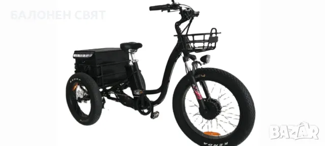 Хибрид Електрически Триколесен Велосипед FAT 36V 350W 13Ah, снимка 2 - Велосипеди - 47709488