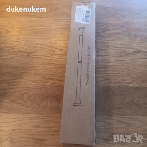 Телескопичен корниз за баня 50–130 см, неръждаема стомана, без пробиване, снимка 10 - Други стоки за дома - 52626092