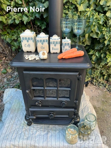 Чугунена печка на дърва 8kW, снимка 2 - Отоплителни печки - 54167314