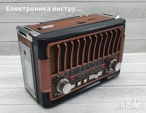 Радиоприемник с Bluetooth USB GOLON RX-BT086 Ретро, снимка 2 - Друга електроника - 49175788