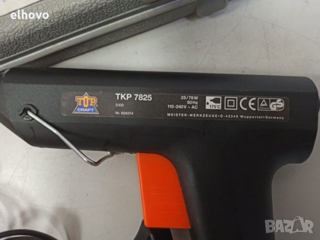 Пистолет за топло лепене Top Craft TKP7825, снимка 5 - Други инструменти - 31340439