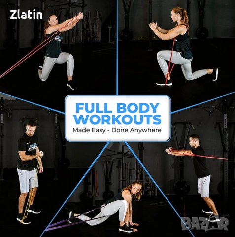 Силови ленти със съпротивление Active Gym - 6,4мм , 13мм и 22мм, снимка 2 - Фитнес уреди - 52383039