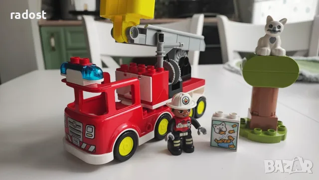 Оригинален LEGO DUPLO 10969 Пожарна кола (100% пълен, със звук и светлина)