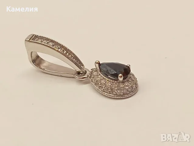 Руско злато. Висулка с брилианти , снимка 5 - Колиета, медальони, синджири - 55884435