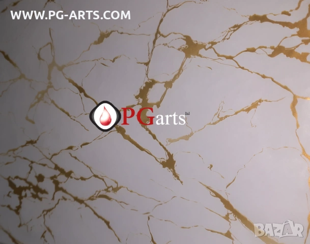 Фолио за хидрографика MARBLE WHITE AND GOLD 50, снимка 3 - Друго търговско оборудване - 53210935
