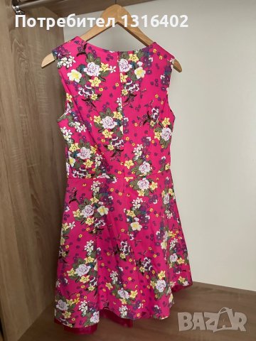 Нова флорална рокля Kiwe, размер S, снимка 4 - Рокли - 44395815