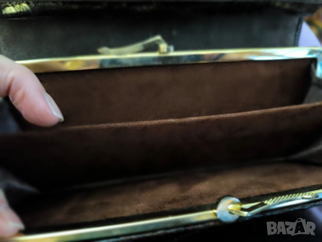 оригинална вносна вечерна чантичка нова имитация на крокодил, снимка 4 - Портфейли, портмонета - 53010192