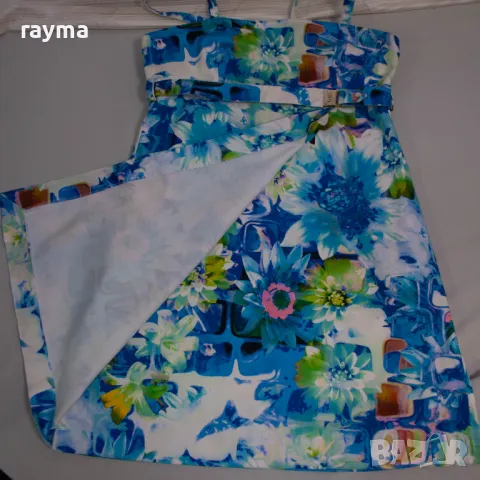  Versace оригинална памучна рокля принт цветя, снимка 7 - Рокли - 47966764