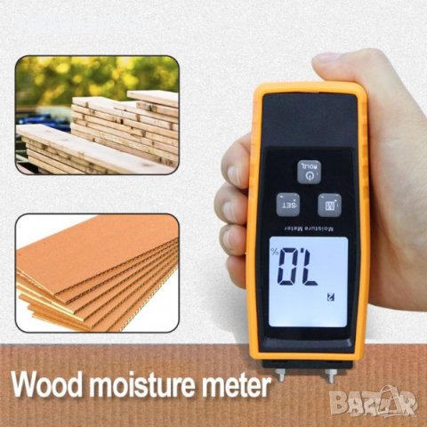  Дигитален Влагомер За Дървесина С Предпазен Капак, 3 Х ААА Батерии , снимка 4 - Друга електроника - 30594497