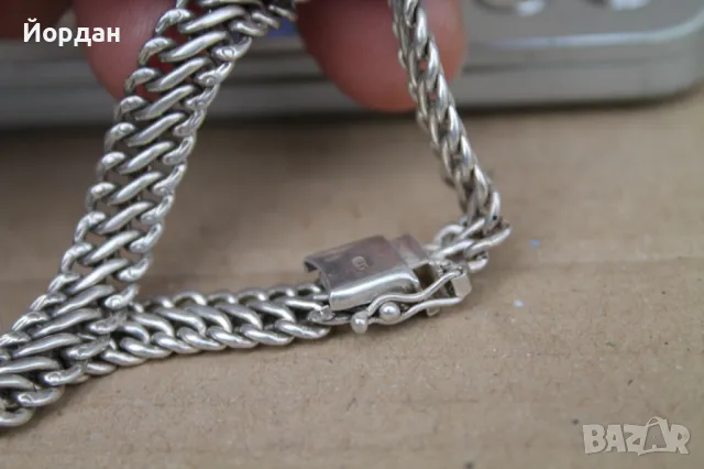 Дамска сребърна гривна, снимка 6 - Гривни - 47990359