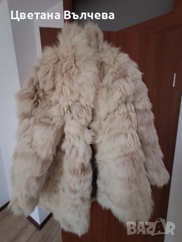 Зимно палто естествен косъм лисица, снимка 2 - Палта, манта - 42851610