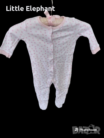 Цяла пижамка handmade цветчета за 3-6 месечно момиченце,Англия/нова