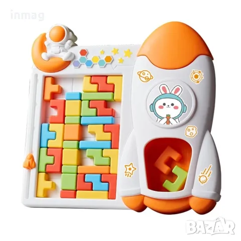 3D пъзел, поставка с дизайн "Ракета", снимка 1