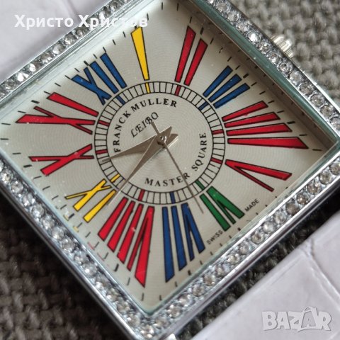 Новогодишна промоция!Дамски луксозен часовник Franck Muller Leibo Master Square , снимка 4 - Дамски - 41513391