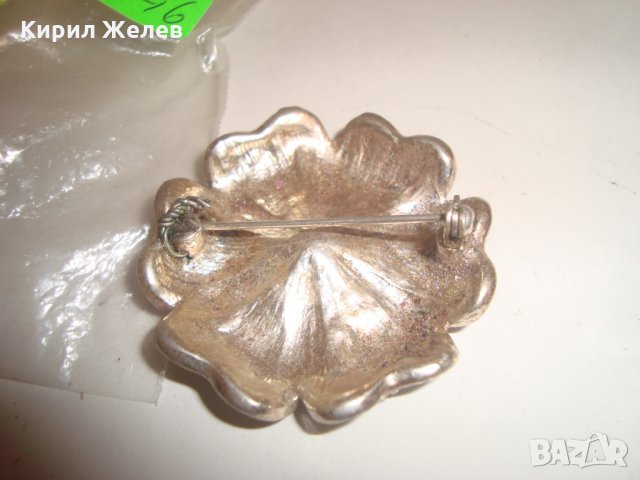 ПОЗЛАТЕНА АРТ ДЕКО РЕТРО БРОШКА с много фасетирани КАМЪНИ ЦИРКОН 14346, снимка 7 - Други - 30410925