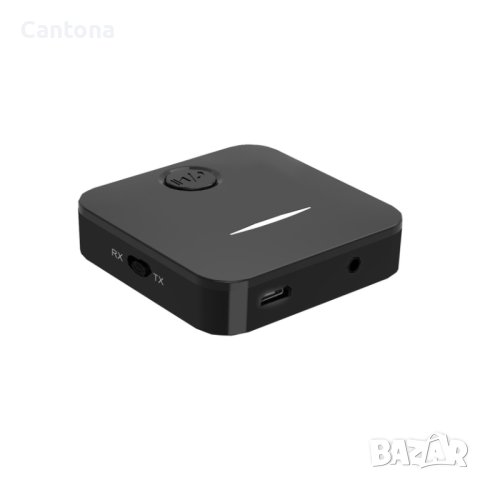 B5 Bluetooth 5.0 предавателен приемник, 2 в 1 Bluetooth, 3,5 мм AUX, вграден микрофон, 12 часа живот