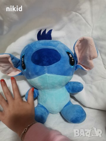 Голям Стич stitch голяма плюшена играчка синьо човече, снимка 3 - Плюшени играчки - 29388272