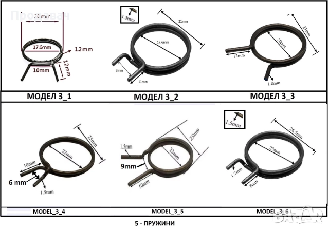 Възвратни пружини за дръжки на врати , снимка 4 - Интериорни врати - 42508593