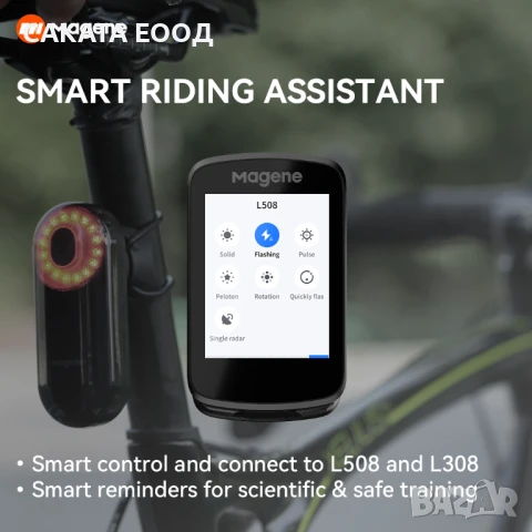 Magene C506 велокомпютър, снимка 5 - Аксесоари за велосипеди - 51300250