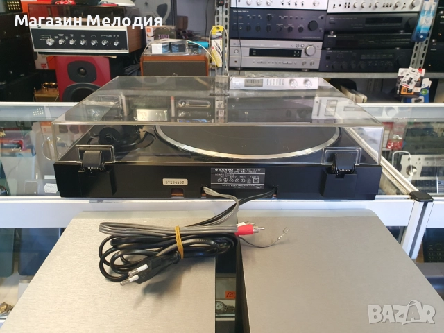 💽📻📀🎶 Грамофон SANYO TP 477 В отлично техническо и визуално състояние., снимка 14 - Грамофони - 37806406
