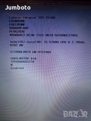 Lenovo ideapad 100 15ibd i5 на части , снимка 3 - Лаптопи за дома - 38195200