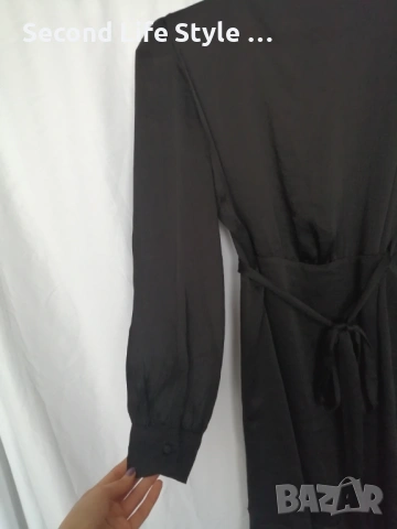 Mango дамска сатенена рокля тип "прегърни ме" р-р M, снимка 11 - Рокли - 54151267