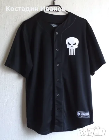 The Punisher / Наказателят Marvel мъжка риза бейзбол джърси М, снимка 2 - Ризи - 55707003