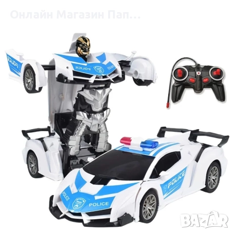 Трансформър - RC кола, която се трансформира в робот – 360° въртене и дрифт, снимка 5 - Коли, камиони, мотори, писти - 52371293