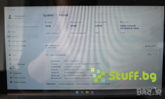 Лаптоп Terra MOBILE 360-11V2, снимка 6 - Лаптопи за работа - 50876464