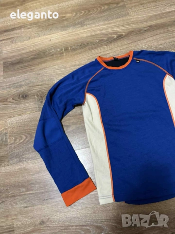 Мъжко ! Helly Hansen Merino Wool Blend Base Layer Shirt , S размер, снимка 3 - Спортни дрехи, екипи - 53099468