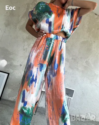 Дамски комплект от сатен-НАМАЛЕНИЕ!!!, снимка 3 - Комплекти - 50364315