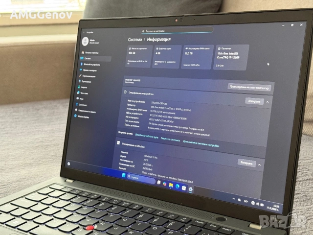 14’ FHD+IPS/i7-1260p/Thinkpad P14s g3/Nvidia T550/32GB DDR4/1TB SSD, снимка 9 - Лаптопи за работа - 53886952